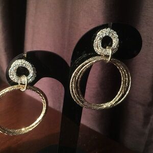 Dazzling Gold Hoop Earrings